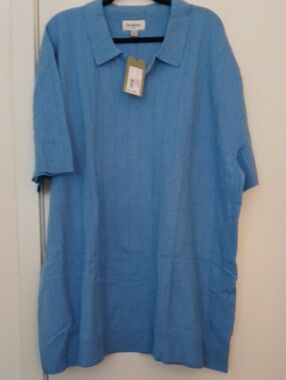 Goodfellows Men's Sky Blue Short-Sleeve Polo